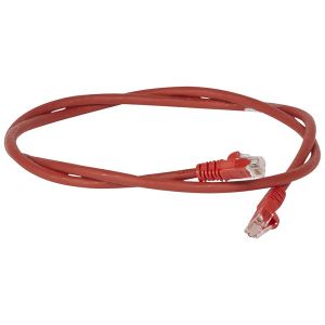  Legrand Patch cord/user cord RJ 45 - CAT6 - U/UTP unscreened - LSZH red - 3 m 