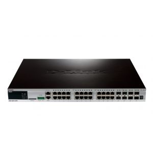 D-Link 28-Port Gigabit Layer 3 Managed Switch with 4 10G SFP+ Ports