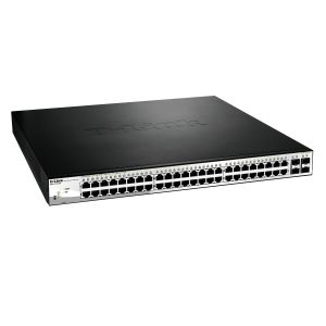 D-Link 24-Port 10/100/1000BaseT PoE + 24-Port 10/100/1000Mbps ports + 4 SFP ports switch