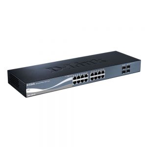 D-Link 16-Port 10/100/1000 Mbps + 4 SFP SmartPro Switch