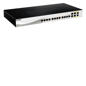 D-Link 12 x 10GBase-T including 2 * SFP+ and 2 * combo 10 Gigabit SFP+ Smart Switch